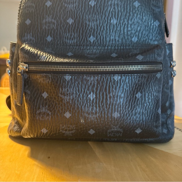 MCM Monogramed Metallic Visetos Side Studs Backpack - Picture 6 of 16